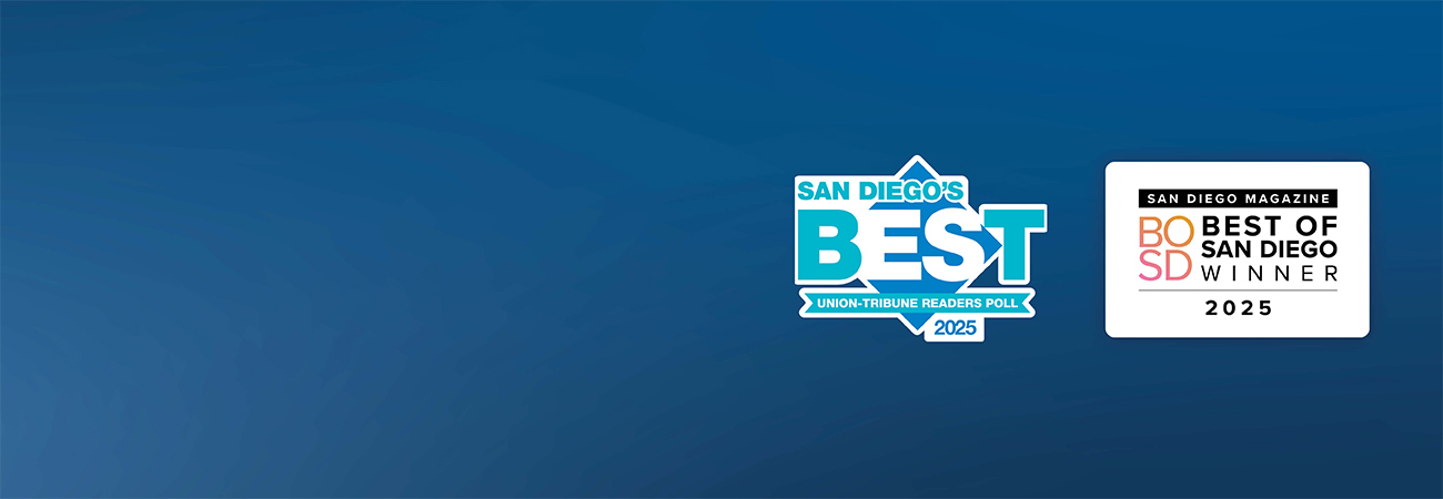 San Diego Union Tribune Readers Poll 2025 | San Diego Magazine Best of San Diego 2025 Winner