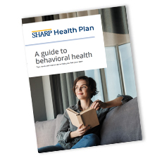 Sharp Health Plan behavioral health brochure cover